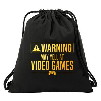 Funny Video Game Art For Gaming Nerd Pc Gamer Drawstring Bag