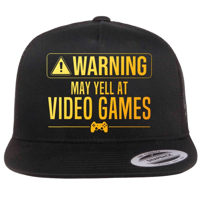 Funny Video Game Art For Gaming Nerd Pc Gamer Flat Bill Trucker Hat