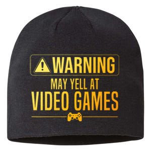 Funny Video Game Art For Gaming Nerd Pc Gamer Sustainable Beanie