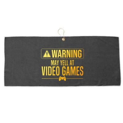 Funny Video Game Art For Gaming Nerd Pc Gamer Large Microfiber Waffle Golf Towel