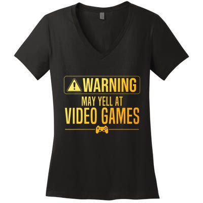Funny Video Game Art For Gaming Nerd Pc Gamer Women's V-Neck T-Shirt