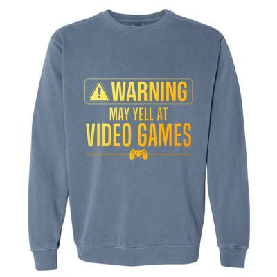 Funny Video Game Art For Gaming Nerd Pc Gamer Garment-Dyed Sweatshirt