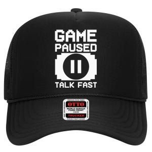 Funny Video Game Design For  Video Gaming High Crown Mesh Back Trucker Hat