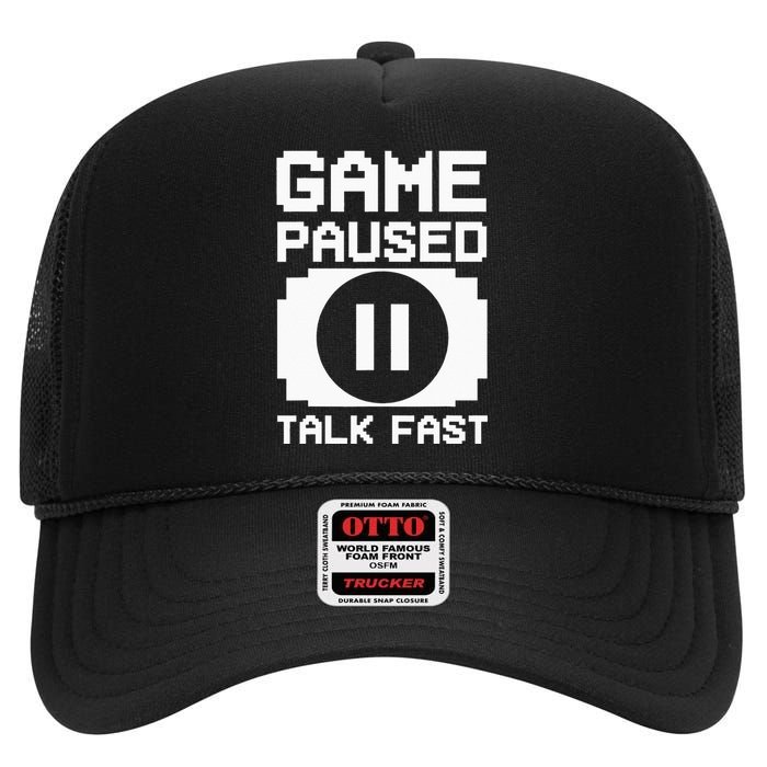 Funny Video Game Design For  Video Gaming High Crown Mesh Back Trucker Hat