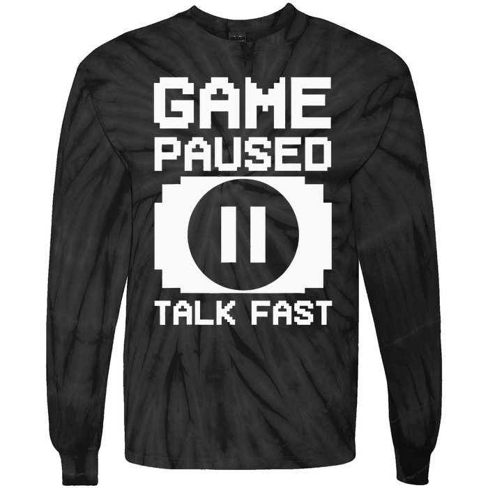 Funny Video Game Design For  Video Gaming Tie-Dye Long Sleeve Shirt