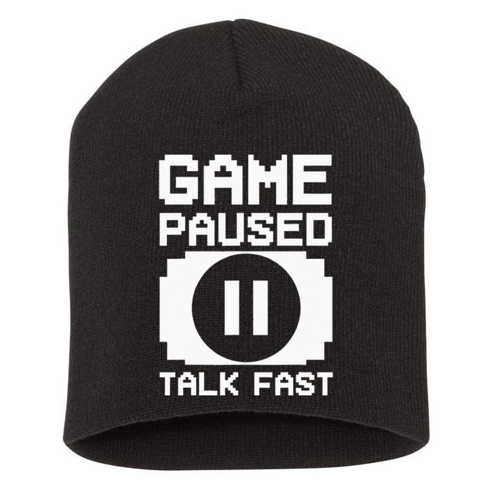 Funny Video Game Design For  Video Gaming Short Acrylic Beanie