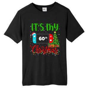 Funny Video Game Lover ItS My 60th Christmas Birthday Great Gift Tall Fusion ChromaSoft Performance T-Shirt