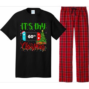 Funny Video Game Lover ItS My 60th Christmas Birthday Great Gift Pajama Set