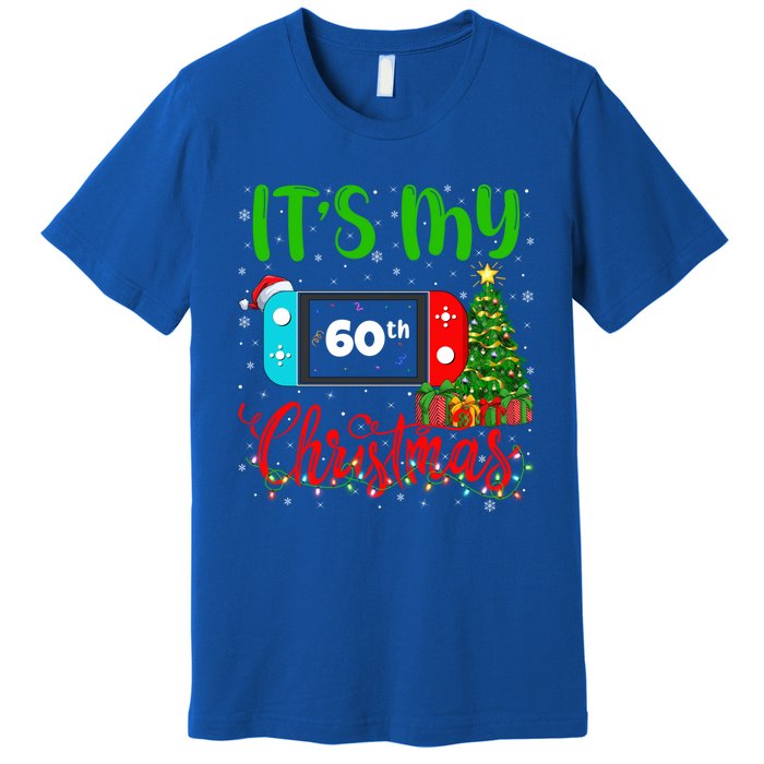 Funny Video Game Lover ItS My 60th Christmas Birthday Great Gift Premium T-Shirt