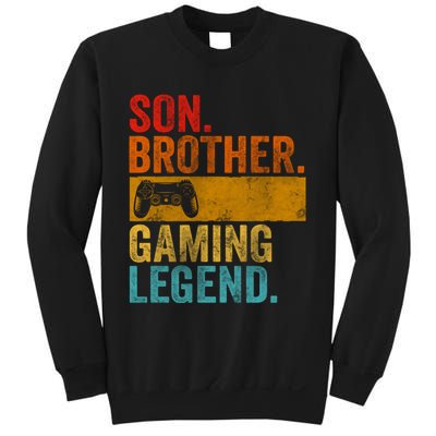 Funny Video Gamer Son Brother Gaming Legend Sweatshirt