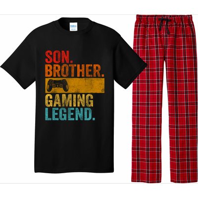 Funny Video Gamer Son Brother Gaming Legend Pajama Set