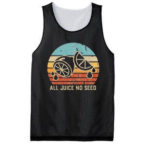 Funny Vasectomy Gifts All Juice No Seed Mesh Reversible Basketball Jersey Tank