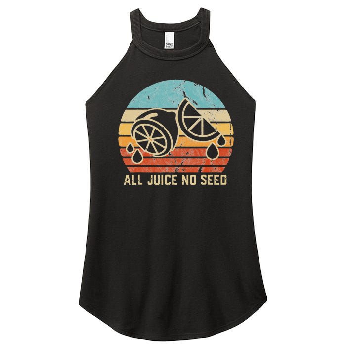 Funny Vasectomy Gifts All Juice No Seed Women's Perfect Tri Rocker Tank