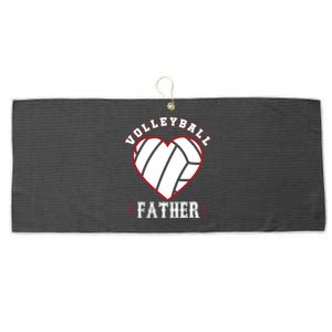 Father Volleyball Gifts Funny Father's Day Sports Lover Dad Large Microfiber Waffle Golf Towel