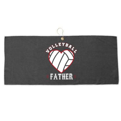 Father Volleyball Gifts Funny Father's Day Sports Lover Dad Large Microfiber Waffle Golf Towel