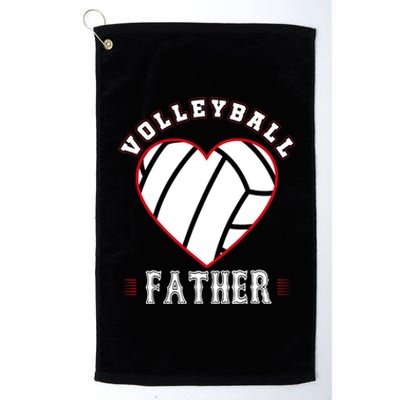 Father Volleyball Gifts Funny Father's Day Sports Lover Dad Platinum Collection Golf Towel