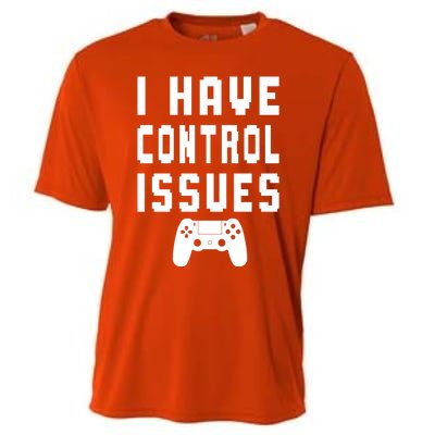 Funny Video Game Lover Saying I Have Control Issues Gamer Gift Cooling Performance Crew T-Shirt