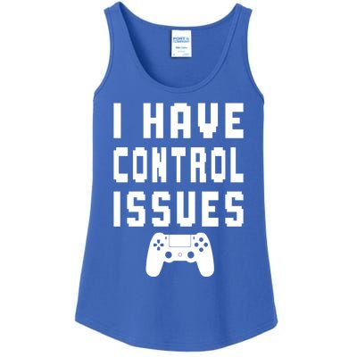 Funny Video Game Lover Saying I Have Control Issues Gamer Gift Ladies Essential Tank