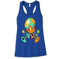 Funny Video Game Gift Easter Eggs Gaming Console Control Funny Gift Women's Racerback Tank