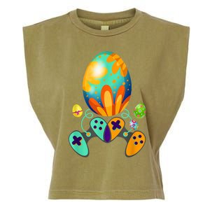 Funny Video Game Gift Easter Eggs Gaming Console Control Funny Gift Garment-Dyed Women's Muscle Tee