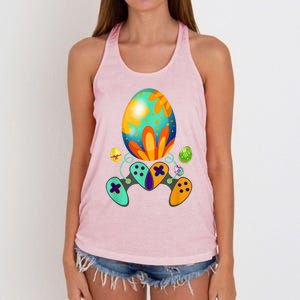 Funny Video Game Gift Easter Eggs Gaming Console Control Funny Gift Women's Knotted Racerback Tank