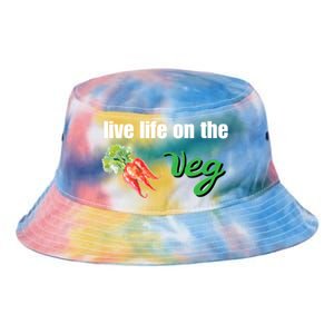 Funny Vegetarian Gift Live Life On The Veg Meaningful Gift Tie Dye Newport Bucket Hat