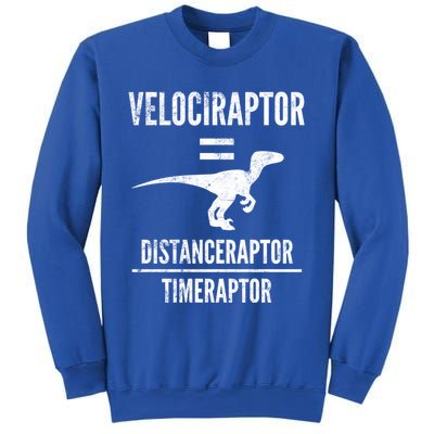 Funny Velociraptor Gift With Science Pun Dad Joke Physics Sweatshirt