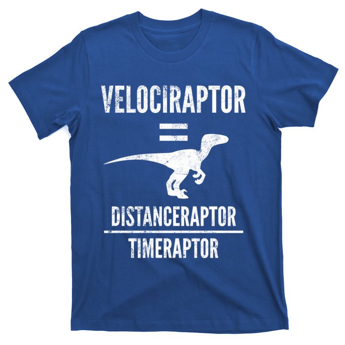 Funny Velociraptor Gift With Science Pun Dad Joke Physics T-Shirt