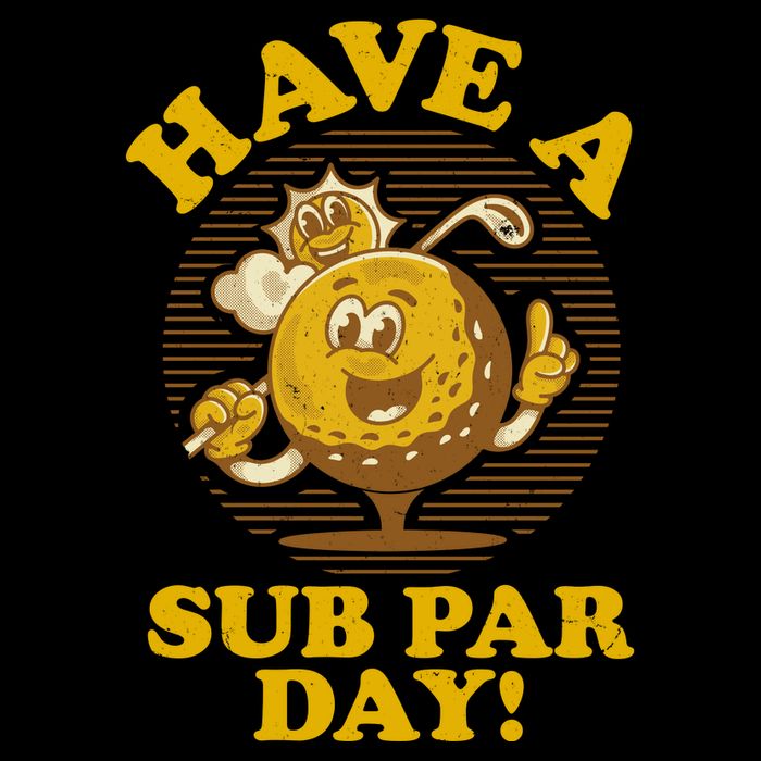Funny Vintage Golfing Have A Sub Par Day 7-Panel Snapback Hat