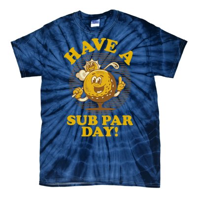 Funny Vintage Golfing Have A Sub Par Day Tie-Dye T-Shirt