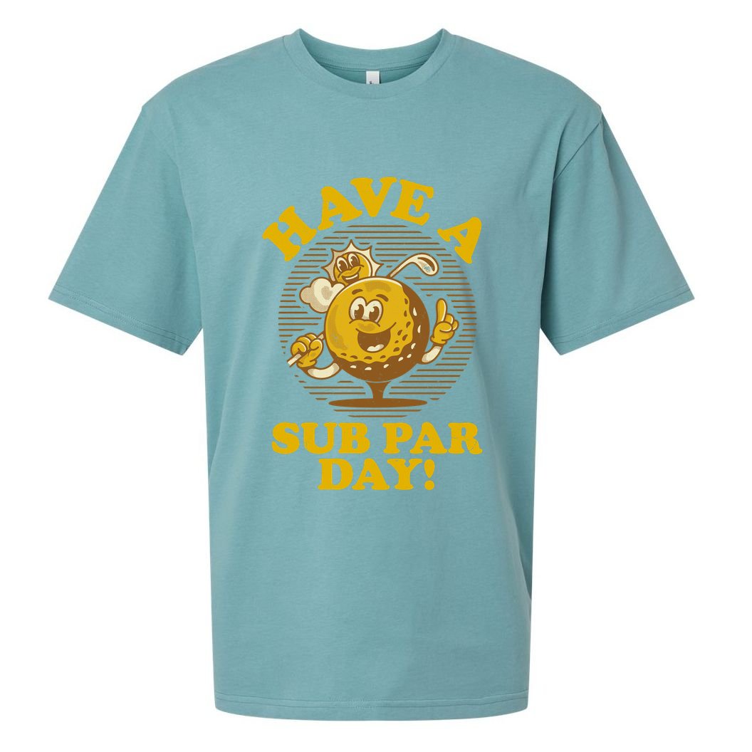 Funny Vintage Golfing Have A Sub Par Day Sueded Cloud Jersey T-Shirt