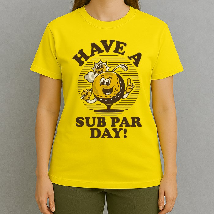 Funny Vintage Golfing Have A Sub Par Day T-Shirt
