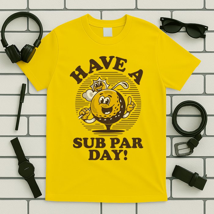 Funny Vintage Golfing Have A Sub Par Day T-Shirt