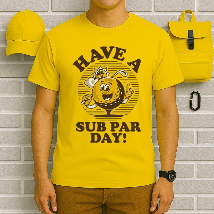 Funny Vintage Golfing Have A Sub Par Day T-Shirt