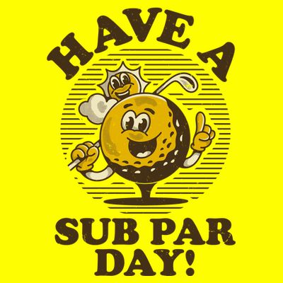 Funny Vintage Golfing Have A Sub Par Day T-Shirt