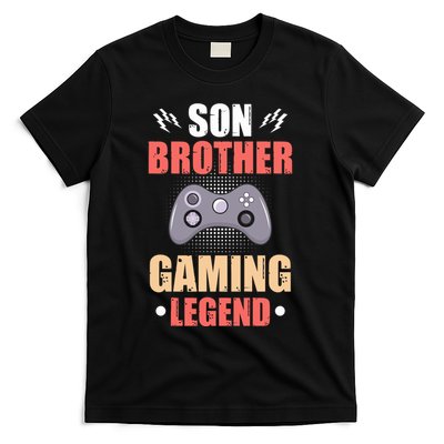 Funny Video Gamer Son Brother Gaming Legend T-Shirt