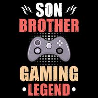 Funny Video Gamer Son Brother Gaming Legend 16 in Basic Backpack
