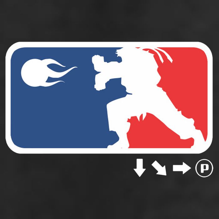 Fighters Video Game League Player Logo 7 Panel Mesh Trucker Snapback Hat