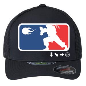 Fighters Video Game League Player Logo Flexfit Unipanel Trucker Cap