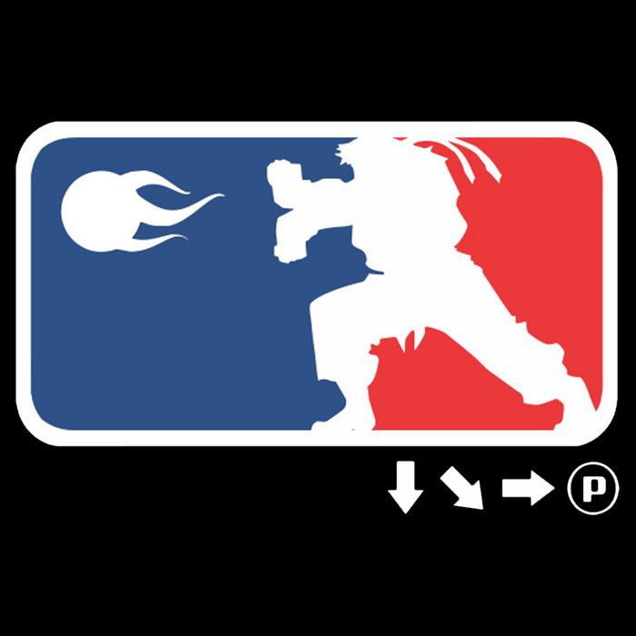 Fighters Video Game League Player Logo Drawstring Bag