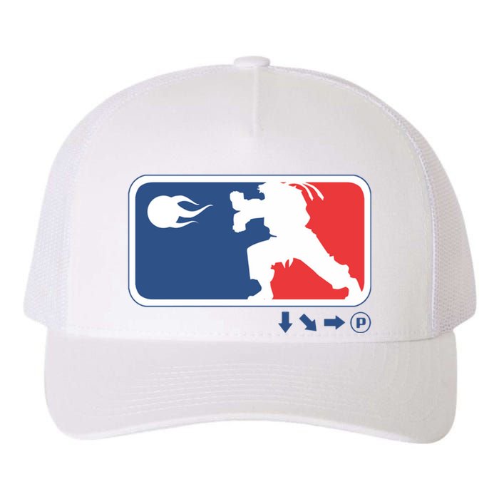 Fighters Video Game League Player Logo Yupoong Adult 5-Panel Trucker Hat