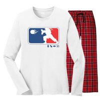 Fighters Video Game League Player Logo Women's Long Sleeve Flannel Pajama Set 