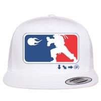 Fighters Video Game League Player Logo Flat Bill Trucker Hat