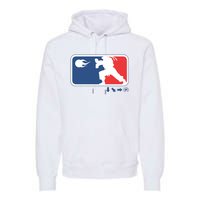 Fighters Video Game League Player Logo Premium Hoodie