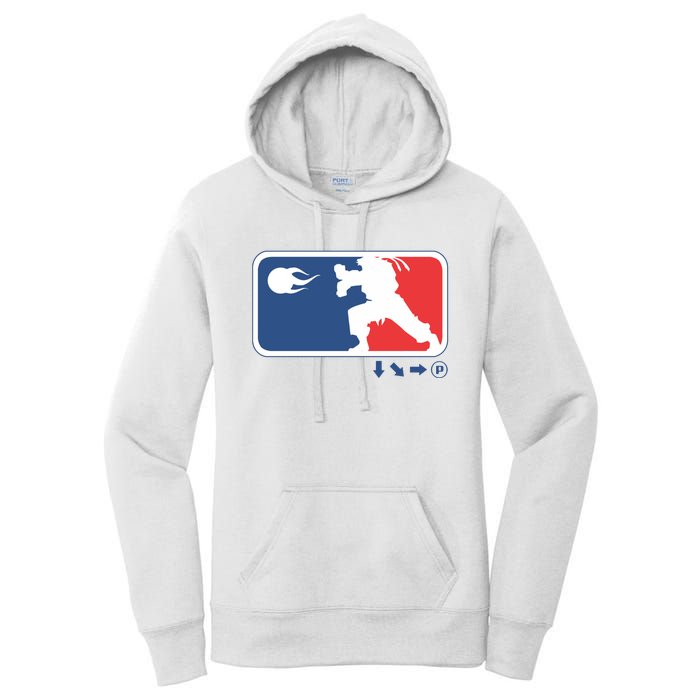 Fighters Video Game League Player Logo Women's Pullover Hoodie