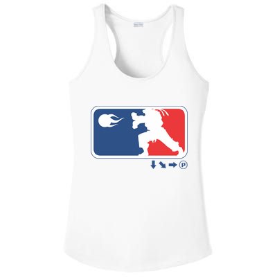 Fighters Video Game League Player Logo Ladies PosiCharge Competitor Racerback Tank