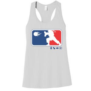 Fighters Video Game League Player Logo Women's Racerback Tank