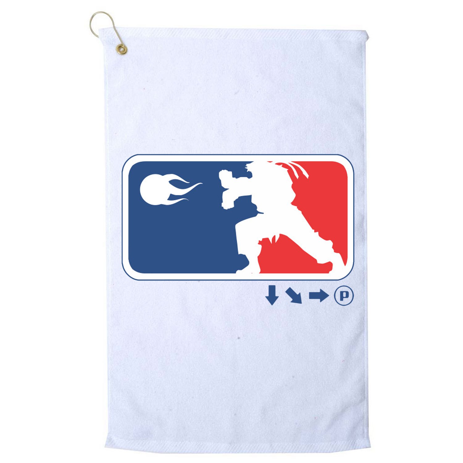 Fighters Video Game League Player Logo Golf Towel