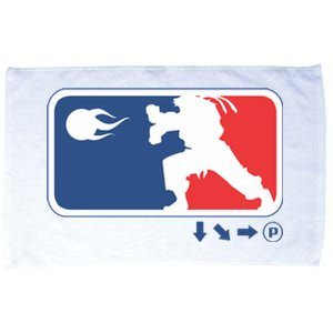 Fighters Video Game League Player Logo Microfiber Hand Towel