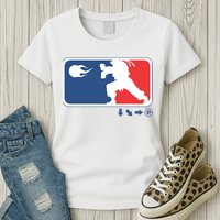 Fighters Video Game League Player Logo Womens T-Shirt